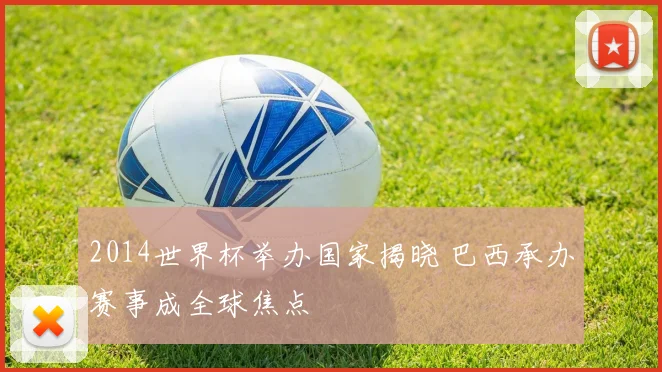 2014世界杯举办国家揭晓 巴西承办赛事成全球焦点