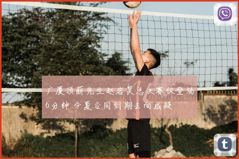 广厦顶薪先生赵岩昊总决赛仅登场6分钟 今夏合同到期去向成疑